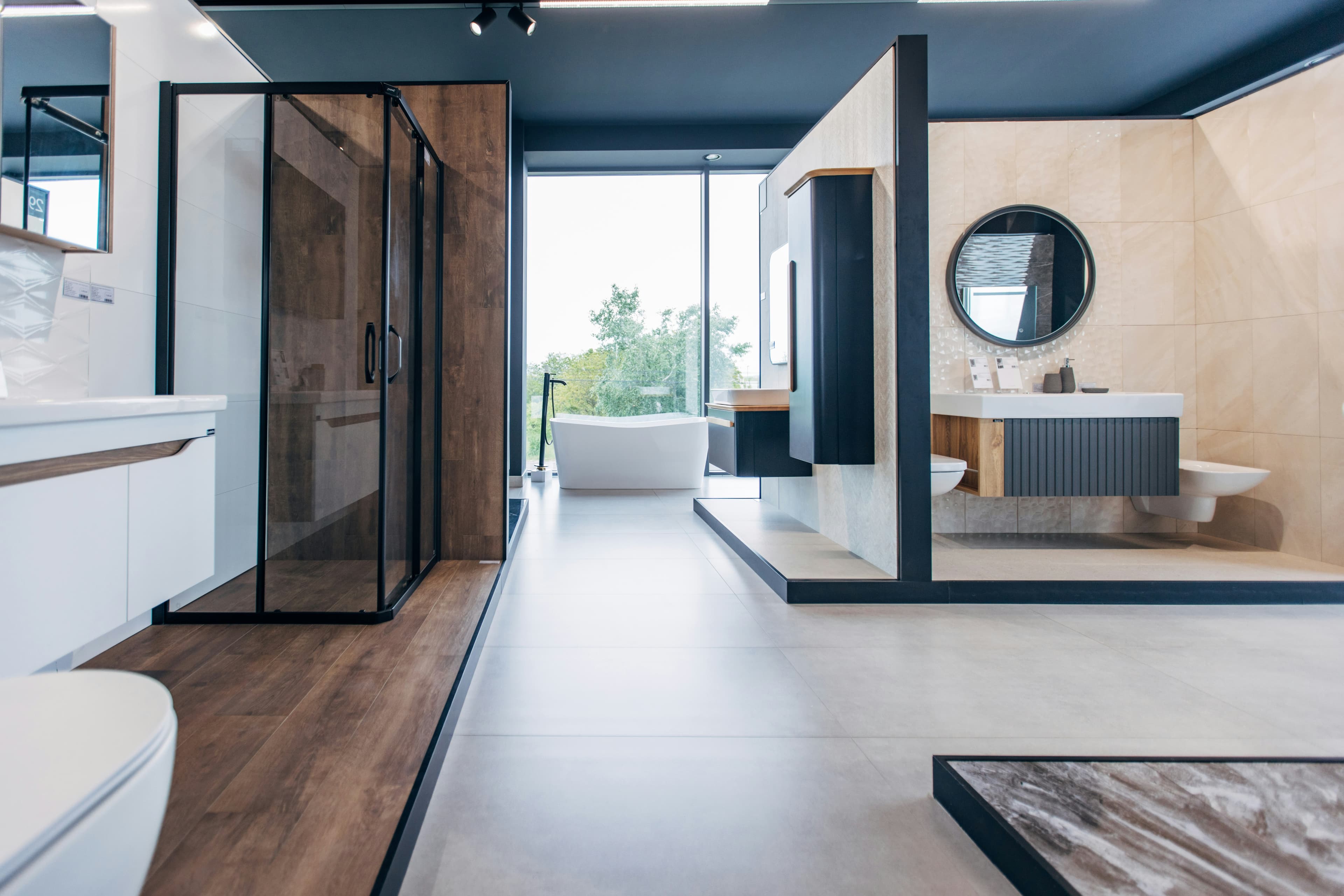 Luxury modern bathroom renovation with spa-inspired finishes in Austin, TX